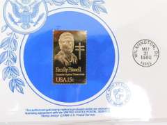 5 Christmas 1st Day Covers & 23KT Gold Foil Stamps