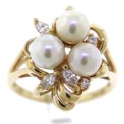 Fancy Triple FWP & MQ & RBC CZ Ring