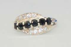 Midnight Blue Sapphire is Sterling Ring