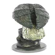 American Eagle Bronze Sculpture on Marble Base Figurine