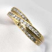 Stylish Triple Diamond Band