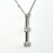 Suave Diamond Pendant Necklace in 14K White Gold