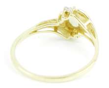 Pretty 10K Opal & Diamond Accent Ring, Size 9