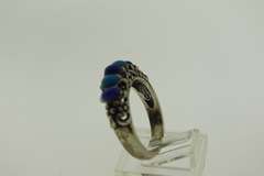 Sterling Silver Oval Shaped Aquamarine Ring