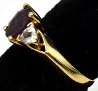 Incredible Garnet & Topaz Ring in 14KT