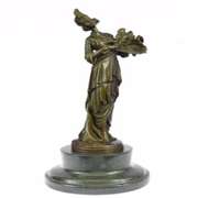 Feather Gown Bronze Sculpture