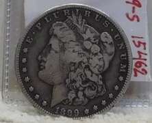 1889-S Morgan Dollar,  circ, hard date