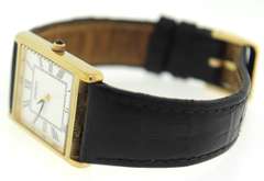 Seiko Tank Rectangle Gold Plated Quartz Watch
