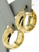 Popular 18kt Wide Twisted Hoops