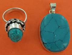 Silver and Natural Stone
