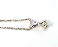 Sweet Princess Cut Diamond Pendant