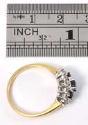 Sweet Sapphire and Diamond Cluster