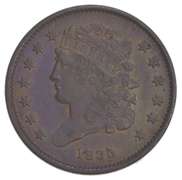 1835 Classic Head Half Cent