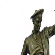 A Patinated Group of A Scottish Hunter Bronze Sculpture