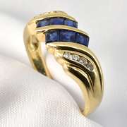 Practical Sapphire and Diamond Ring