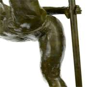 Art Deco Aldo Vitaleh Large Ballerina Dancer Bronze Sculpture Marble Statue Sale