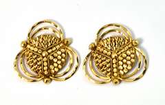 Ornate 21k Earrings