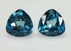 Stunning London Blue Topaz Pair - 4.79 cts.