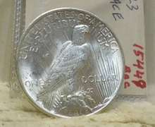 1923 Peace Dollar almost Uncirculated