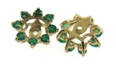 Fancy Emerald Yellow Gold Earrings Jackets