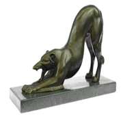 Greyhound Racing Dog Bronze Sculpture