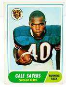 1968 Gale Sayers, Bears Football Card