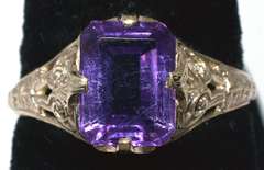 14KT Amethyst Vintage Ring