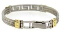 Greek Key & Cable Style Bracelet