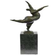 Abstract Ballerina Bronze Figurine