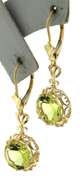 Fabulous Green Quartz Dangle Earrings