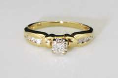 Princess Cut Diamond Ring in 14k