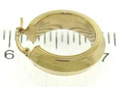 Beautiful Yellow Gold Knife Edge Hoop