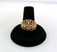 Stunning 14kt yellow gold filigree ring