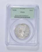 PR65 1938 Walking Liberty Half Dollar - Old Green Holder - Graded PCGS