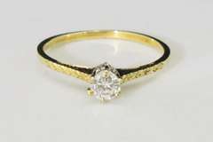 Delicate Diamond Solitaire in 14k