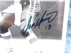 Signed Dan Marino Mounted Photo & Football Card