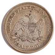 1858  Seated Half Dollar