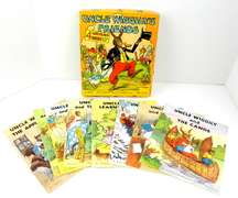 1939 Uncle Wiggily Linen Like Books w/Box