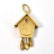 Well Detailed 18k Clock Charm