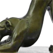 Greyhound Racing Dog Bronze Sculpture