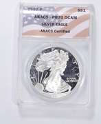 PR70 DCAM 1997-P American Silver Eagle - Graded ANACS