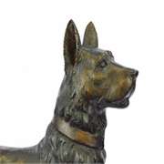 Austria Basenji Terrier Scotty Bronze Sculpture