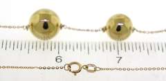Elegant Yellow Gold Ball Station Necklace