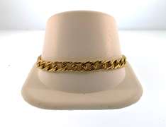 18kt yellow gold twisted curb link bracelet