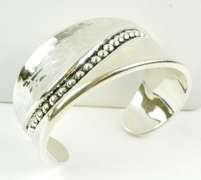 Wonderful Wide Sterling Silver Cuff Bracelet
