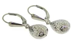 Lot of 2 Pairs of Diamond Cut Dangle Earrings