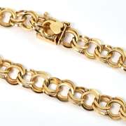 Traditional Double Link Charm Bracelet