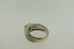 Sterling Silver Oval Shaped Aquamarine Ring
