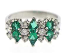 Sterling Silver Set of 4 Gemstone Rings