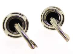 Vintage Sterling Silver Color Stone Earrings